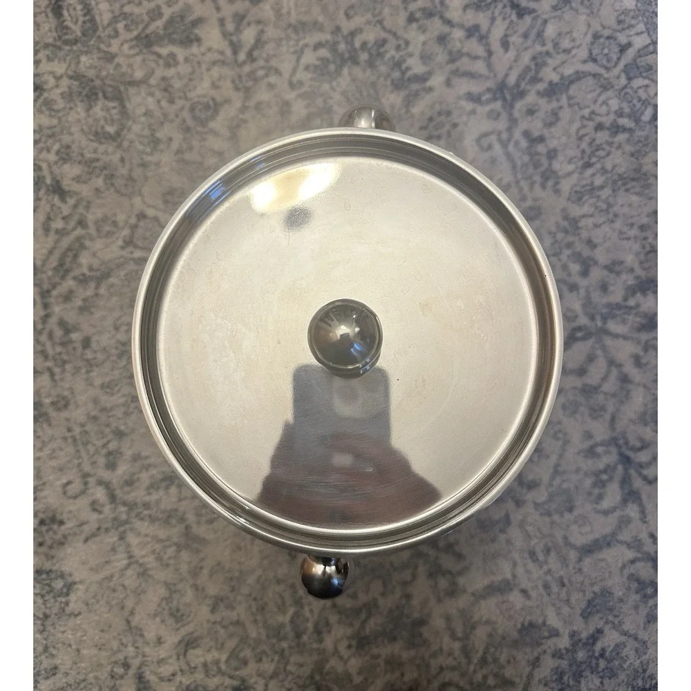 Martha Stewart Collection Large Stainless Steel Ice Bucket 2.5 Qt Made In India
